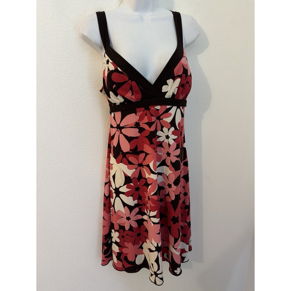 Speechless Babydoll  Empire Waist Dress Y2k 90s Retro Pink Floral Mod EUC Size L
